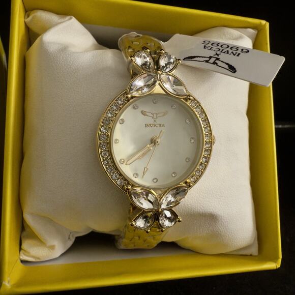 Invicta Wildflower Women's Watch - 30mm, Gold (69095) - NEW - Picture 9 of 9